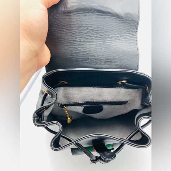 RARE GUCCI LEATHER SHERRYLINE BACKPACK - Picture 8 of 16